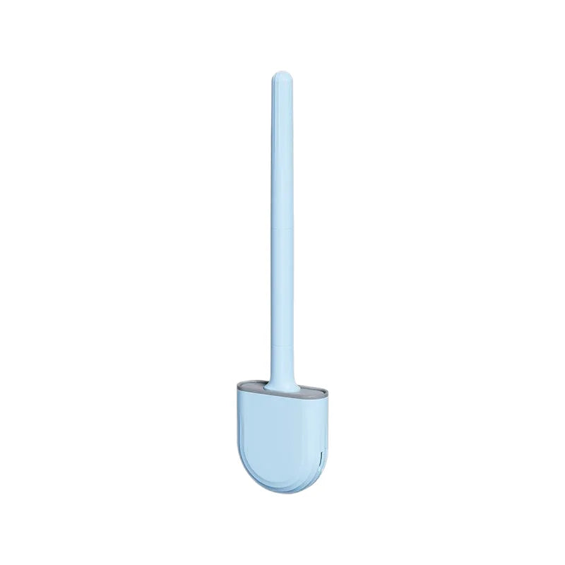 1 Wall Hanging Long Handle Toilet Brush, Silicone Cleaning Brush, Durable, Easy to Clean, Suitable for Bathroom, Toilet Cleaning