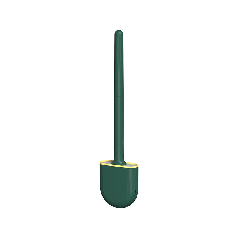 1 Wall Hanging Long Handle Toilet Brush, Silicone Cleaning Brush, Durable, Easy to Clean, Suitable for Bathroom, Toilet Cleaning