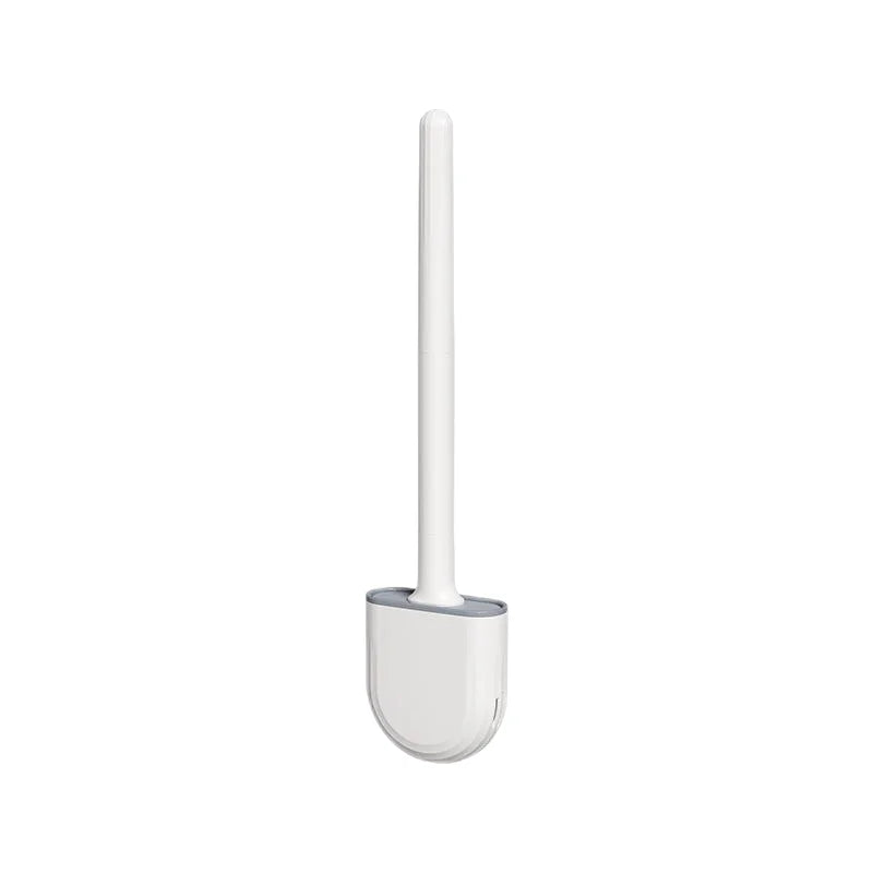 1 Wall Hanging Long Handle Toilet Brush, Silicone Cleaning Brush, Durable, Easy to Clean, Suitable for Bathroom, Toilet Cleaning